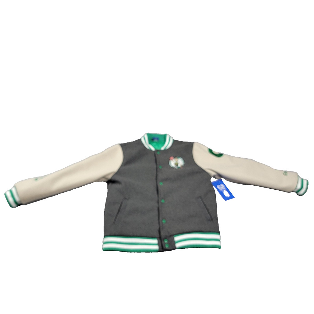Boston Celtics Jacket Youth 18-20 NBA Basketball Varsity Ultra Game (972)